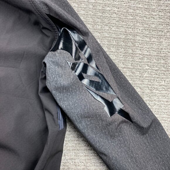 FOX Hooded Jacket Windbreaker Full Zip Men XXL Gray Black FOXTECH Scuba Hood - Picture 8 of 12